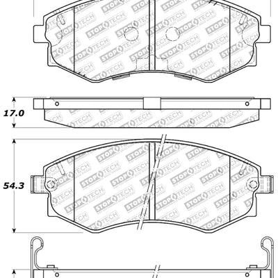 StopTech Performance 89-1/94 Nissan 240SX (w/ABS) 92-01/05-06 Hyundai Elantra Front Brake Pads