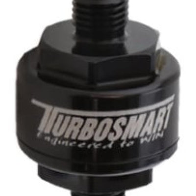 Turbosmart Billet Turbo Oil Feed Filter w/ 44 Micron Pleated Disc AN-3 Male Inlet - Black