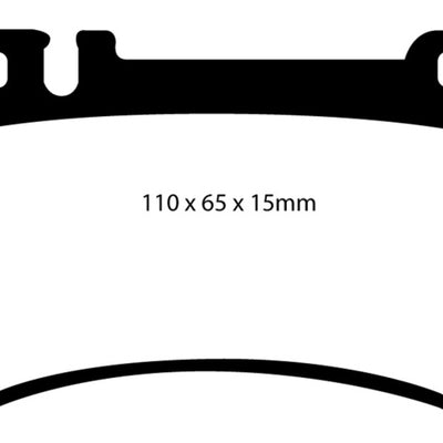 EBC 03-06 Mercedes-Benz CL55 AMG 5.4 Supercharged Yellowstuff Rear Brake Pads