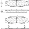 StopTech Performance 04-08 Cadillac XLR/XLR-V / 97-10 Chevrolet Corvette Rear Brake Pads