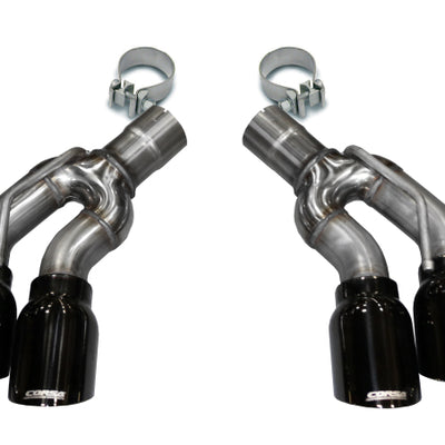 Corsa 2016-2019 Cadillac CTS-V 2.75in Inlet / 4.0in Outlet Black PVD Tip Kit (For Corsa ExhaustOnly)