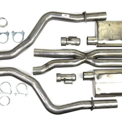 JBA 15-20 Dodge Challenger SRT8/Hellcat 6.1L/6.2L/6.4L 3in SS Dual Exit Cat-Back Exhaust