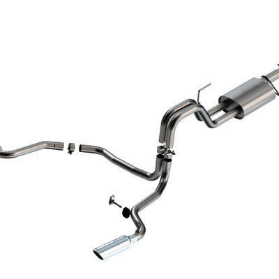 Borla 21-22 Ford F-150 Powerboost 3.5L V6 2WD & 4WD 4DR 3in, 2.25in S-TYPE Catback w/ Chrome Tip