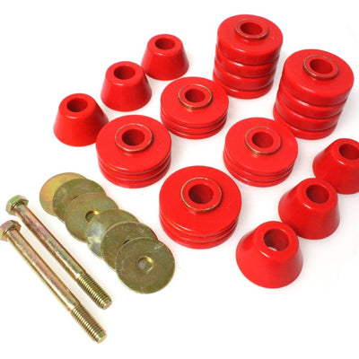 Energy Suspension Gm Body Mounts - Red