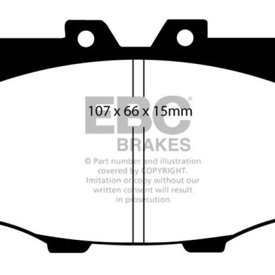 EBC 84-88 Toyota 4 Runner 2.4 Greenstuff Front Brake Pads
