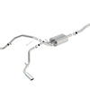 Borla 14 Silv/Sierra C/B Exh S-Type 1500 5.3L V8 AT/MT 2&4WD Ext Cab Split Side Exit