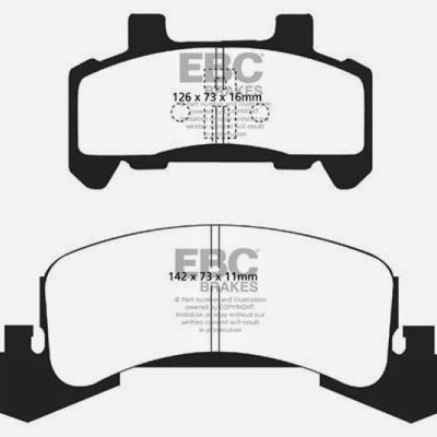 EBC 85-87 Buick Skyhawk 1.8 Turbo Ultimax2 Front Brake Pads