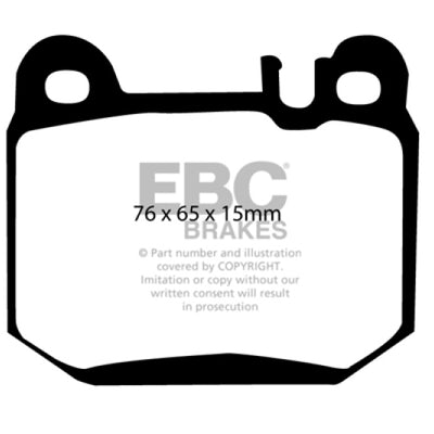 EBC 00-01 Mercedes-Benz M-Class (ML) ML430 4.3 Ultimax2 Rear Brake Pads