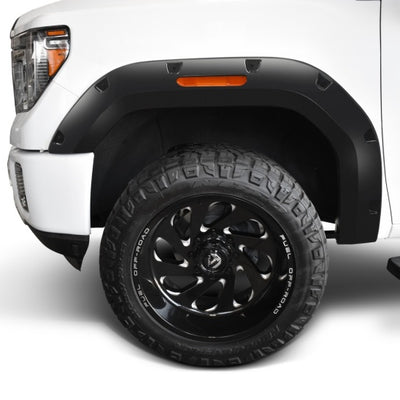 Bushwacker 20-21 GMC Sierra 2500/2500HD/3500HD (Excl. Dually) Pocket Style 4pc Flares - Blk
