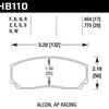 Hawk DTC-80 AP Racing 17mm Race Brake Pads