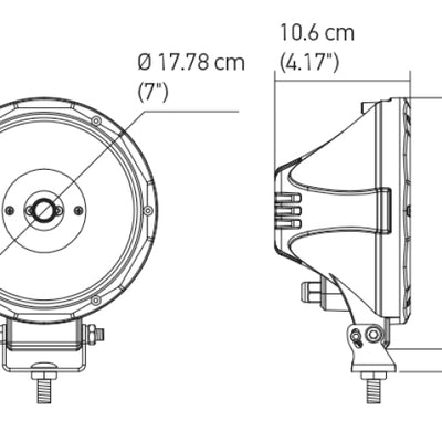 Hella Value Fit 7in Light - Driving Beam