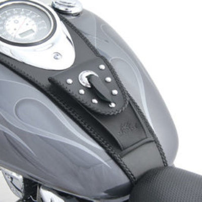 Mustang 99-21 Yamaha V-Star 1100 Custom Cruiser Tank Bib w/Studs - Black