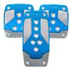 NRG Aluminum Sport Pedal M/T - Blue w/Silver Carbon