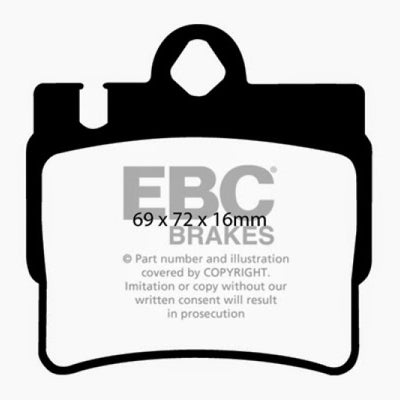 EBC 01-02 Mercedes-Benz CL55 AMG 5.5 Ultimax2 Rear Brake Pads