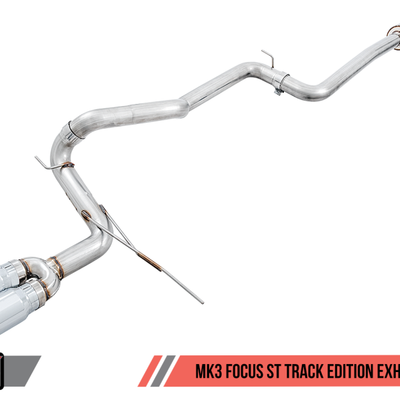 AWE Tuning Ford Focus ST Track Edition Cat-back Exhaust - Chrome Silver Tips