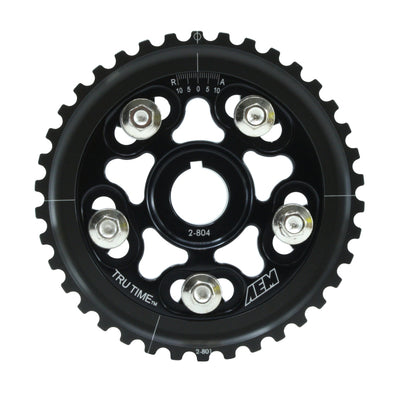 AEM 96-00 Honda Civic / 96-97 Honda Del Sol D16 Black Tru-Time Cam Gear
