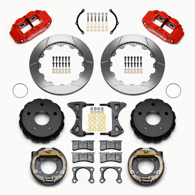 Wilwood Narrow Superlite 4R Rear P-Brk Kit 12.88in Red Big Ford 2.36in Off Bronco 5 x 5.50