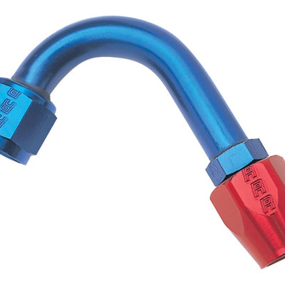 Russell Performance -12 AN Red/Blue 120 Degree Full Flow Hose End (1-1/2in Centerline Radius)