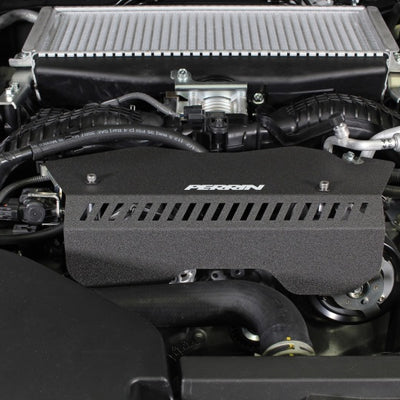 PERRIN 22-25 Subaru WRX Pulley Cover - Black (TALL - For Use w/o PERRIN AOS)