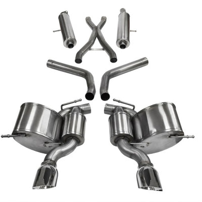 Corsa 2012-2013 Jeep Grand Cherokee 6.4L V8 Polished Sport Cat-Back Exhaust