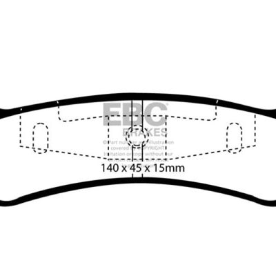 EBC 95-01 Ford Explorer 4.0 2WD Yellowstuff Rear Brake Pads