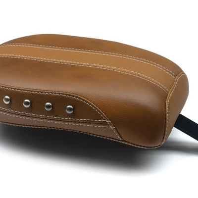 Mustang 15-21 Indian Scout Standard Touring Passenger Seat w/Studs - Brown