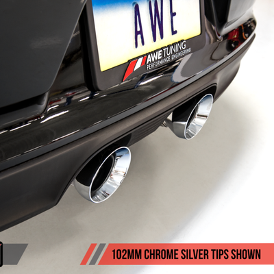 AWE Tuning Porsche 911 (991.2) Carrera / S SwitchPath Exhaust for PSE Cars - Chrome Silver Tips