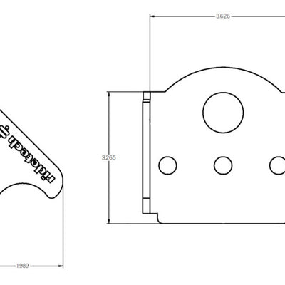 Ridetech Upper Ridetech Bolt-On 4 Link Bridge Mount
