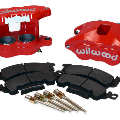 Wilwood D52 Front Caliper Kit - Red 2.00 / 2.00in Piston 1.04in Rotor