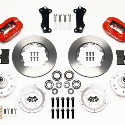 Wilwood Forged Dynalite Front Kit 11.00in Red Heidts Tri -5 2 inch Drop Spindle