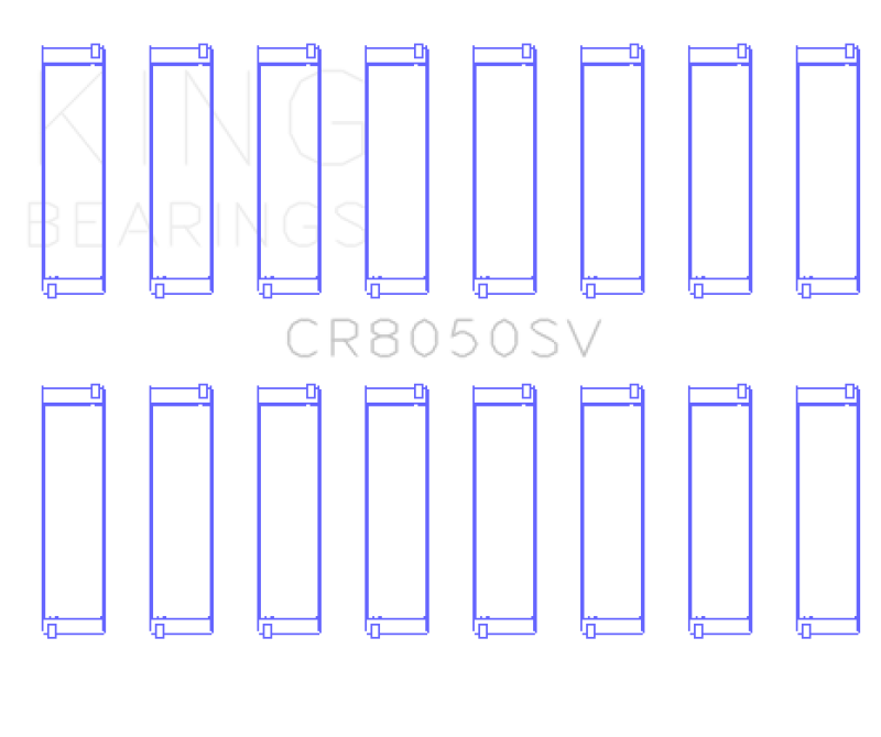 King Engine Bearings 11+ BMW S63/S63N/N63/N63N Rod Bearing Set - Size +.25mm