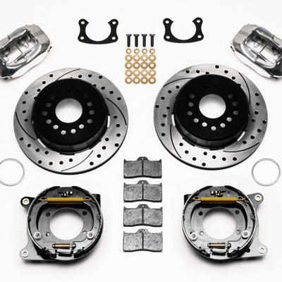 Wilwood Forged Dynalite P/S P-B Kit Drilled Polished New Big Ford 2.36in Offset