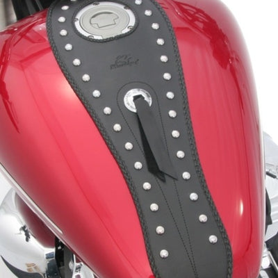 Mustang 07-17 Yamaha V-Star 1200,V-Star 1300 Tourer,V-Star 1300 Deluxe Tank Bib w/Studs- Black