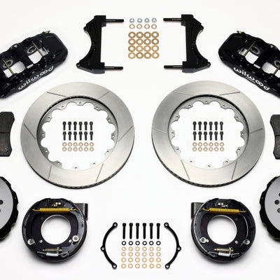 Wilwood AERO4 Rear P-Brake Kit 14.00in Chevy C-10 2.42 Offset 5-lug