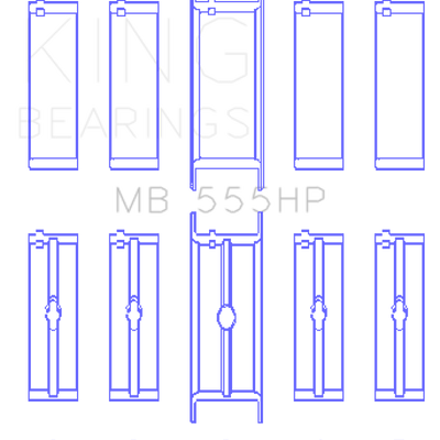 King Engine Bearings Chrysler 350/361/383/403 Main Bearing Set
