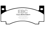 EBC 71-72 Amc Ambassador 4.2 Yellowstuff Front Brake Pads