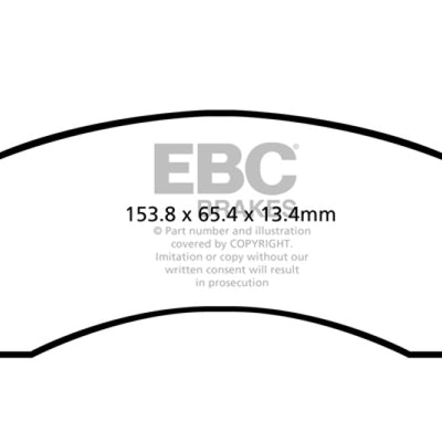 EBC 71-72 Amc Ambassador 4.2 Yellowstuff Front Brake Pads