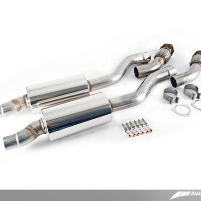 AWE Tuning Audi B8 / C7 3.0T Resonated Downpipes for S4 / S5 / A6 / A7