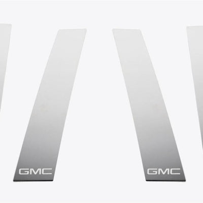 Putco 19-20 GMC Sierra Fits Double Cab and Crew Cab - GMC Etching SS Pillar Posts