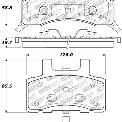 StopTech Sport Brake Pads w/Shims and Hardware - Front