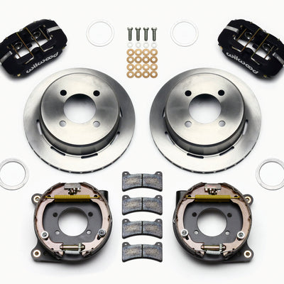 Wilwood Dynapro Low-Profile 11.00in P-Brake Kit Ford 7.5in Rear 2.80 Offset - 4-Lug