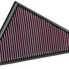 K&N Replacement Panel Air Filter (Right Side) 2014-2015 Jaguar F-Type 3.0L/5.0L