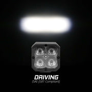 XK Glow XKchrome 20w LED Cube Light w/ RGB Accent Light Kit w/ Controller- Driving Beam 2pc