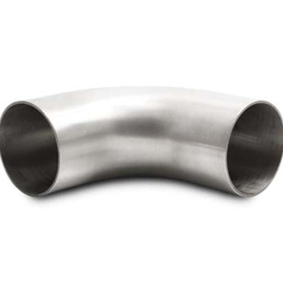 Vibrant 2.0in OD 3.23in Tangent Length T304 SS 90 Deg Mandrel Bend w/Extended Leg Length