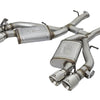 aFe MACHForce XP 3in 304 SS Axle-Back Dual Exhaust (NPP) w/ Polished Tips 16-17 Camro SS V8-6.2L