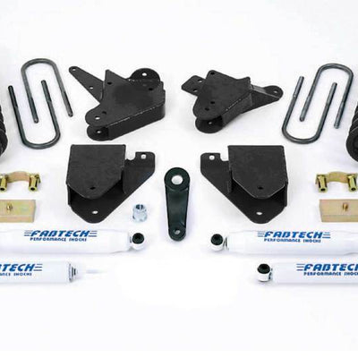 Fabtech 99-00 Ford F250/350 2WD w/Gas & 6.0L Diesel 6in Basic Sys w/Perf Shks