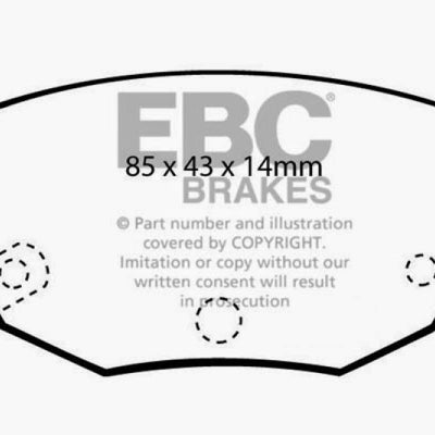 EBC 99-01 Hyundai Elantra 2.0 Yellowstuff Rear Brake Pads