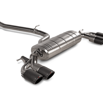 Akrapovic 2021+ Audi S3 Sedan (8Y) Evolution Line Cat Back (Titanium) w/Carbon Tips