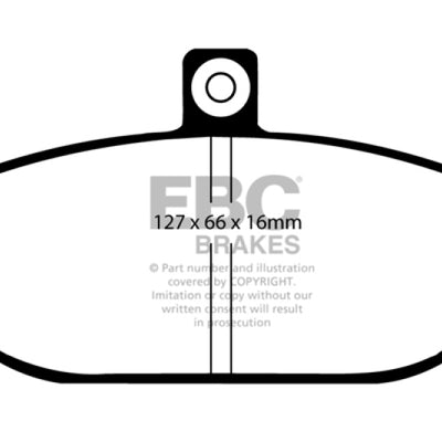 EBC 85-93 Volvo 740 2.1 (Girling) Greenstuff Front Brake Pads