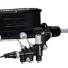 Wilwood HV Tandem M/C Kit w L/H Bracket & Prop Valve - 7/8in Bore Black-W/Push. - Early Mustang